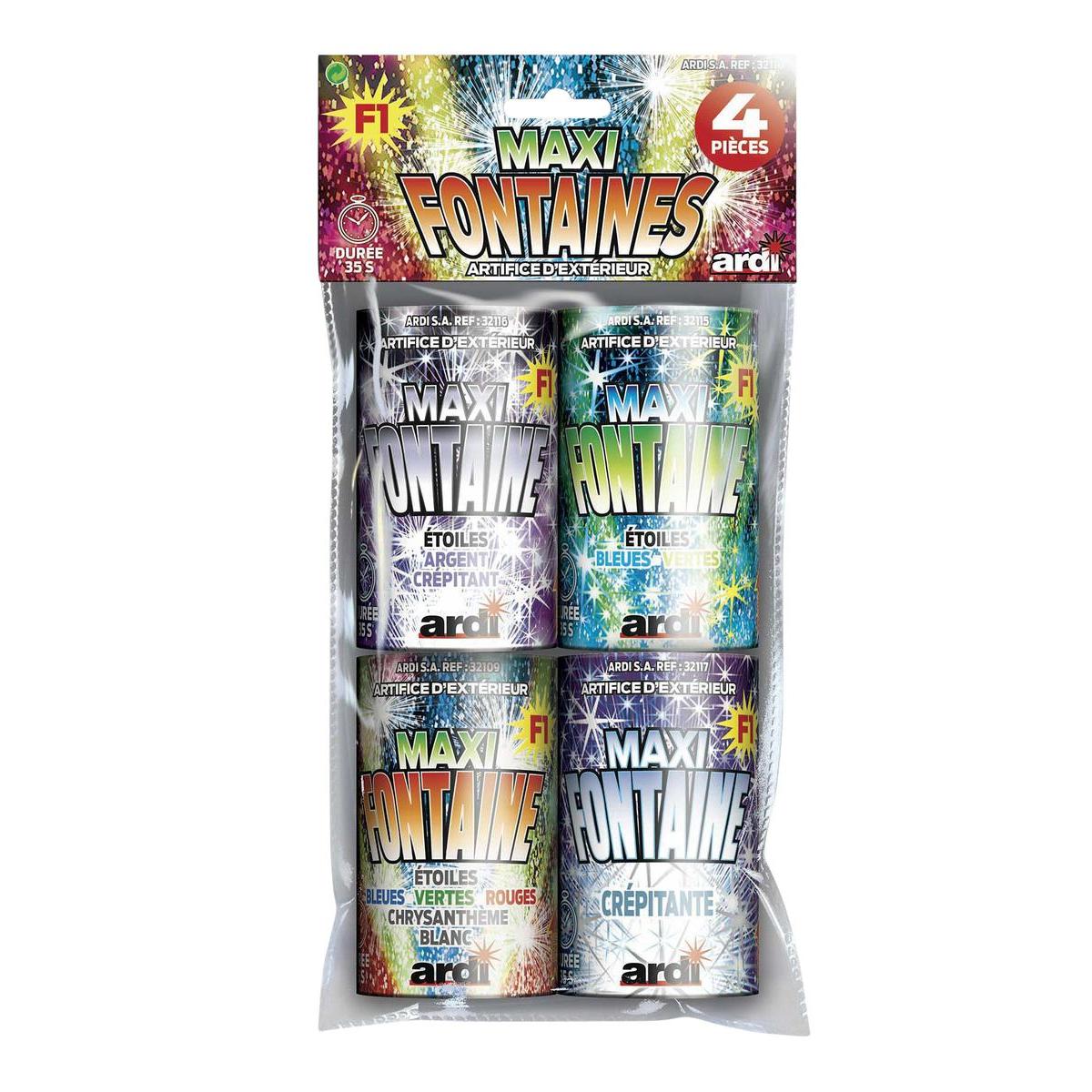 4 sachets Maxi Fontaines