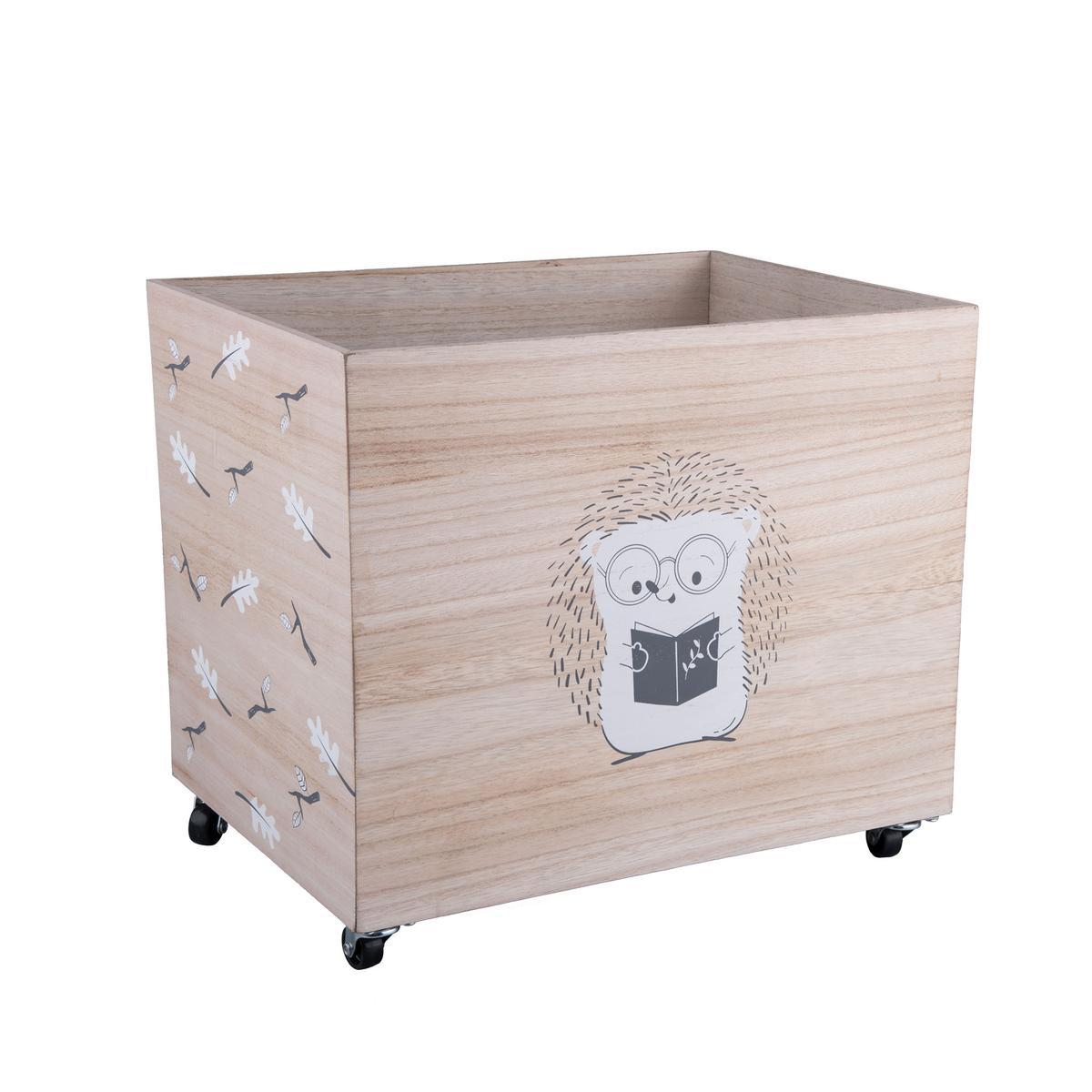 coffre a roulettes en bois m cadeaux de noel deco la foir fouille