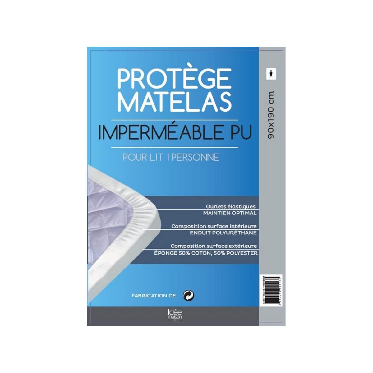 Essentials Protège-Matelas Imperméable 90x190 cm - 90x200 cm