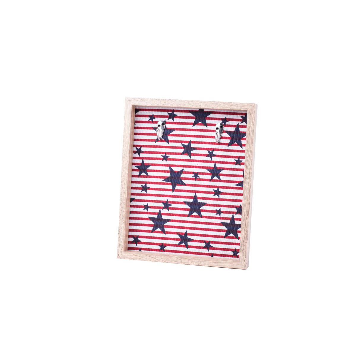 Support à bijoux USA - MDF - 21,8 x 3,3 x H 26,8 cm - Multicolore Support à bijoux USA - MDF - 21,8 x 3,3 x H 26,8 cm - Multicolore