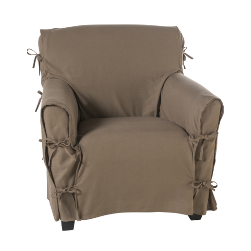 Housse Marron Housse De Canape Et De Fauteuil La Foir Fouille