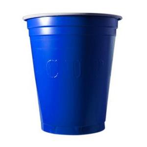 20 gobelets à Beer Pong 53 cl - Plastique - Bleu - 350 g