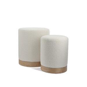 2 poufs gigognes Marlon - ø 30 x H 38 cm - K.KOON