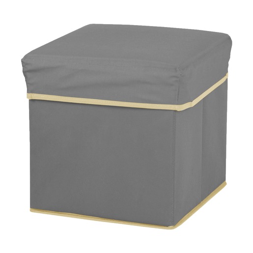 Pouf Cube De Rangement En Tissu Non Tisse 30 X 30 X H 30 Cm