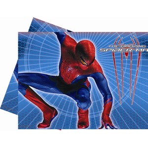 Nappe Spider-man 4 en film polyéthylène imprimé - 120 x 180 cm - Multicolore