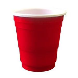 20 verres à shooters 4 cl - Plastique - Rouge - 150 g