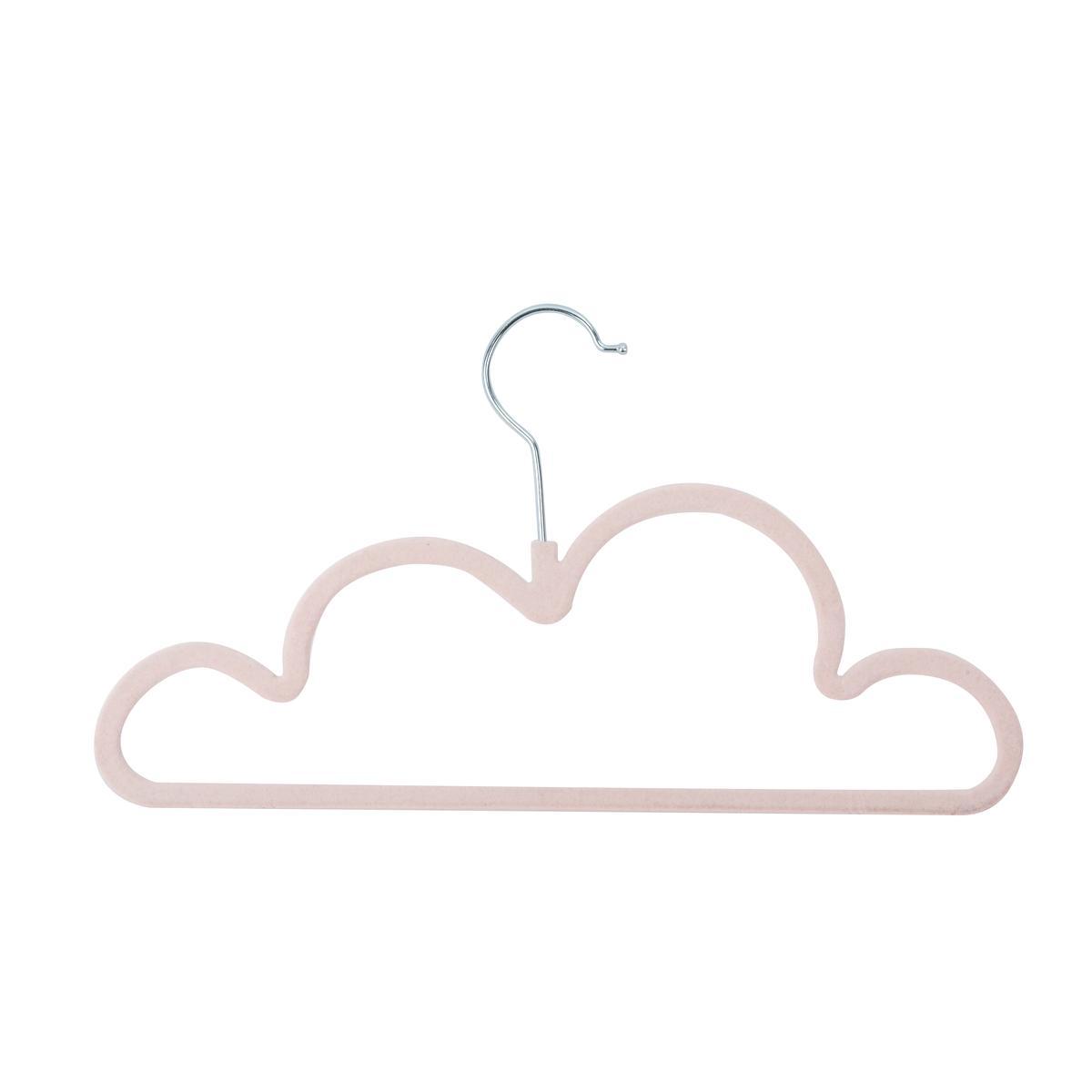 4 Cintres Enfant Nuage L 28 X H 18 5 Cm Rose Cintres La Foir Fouille