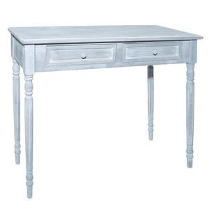 Console 2 tiroirs gris tasha
