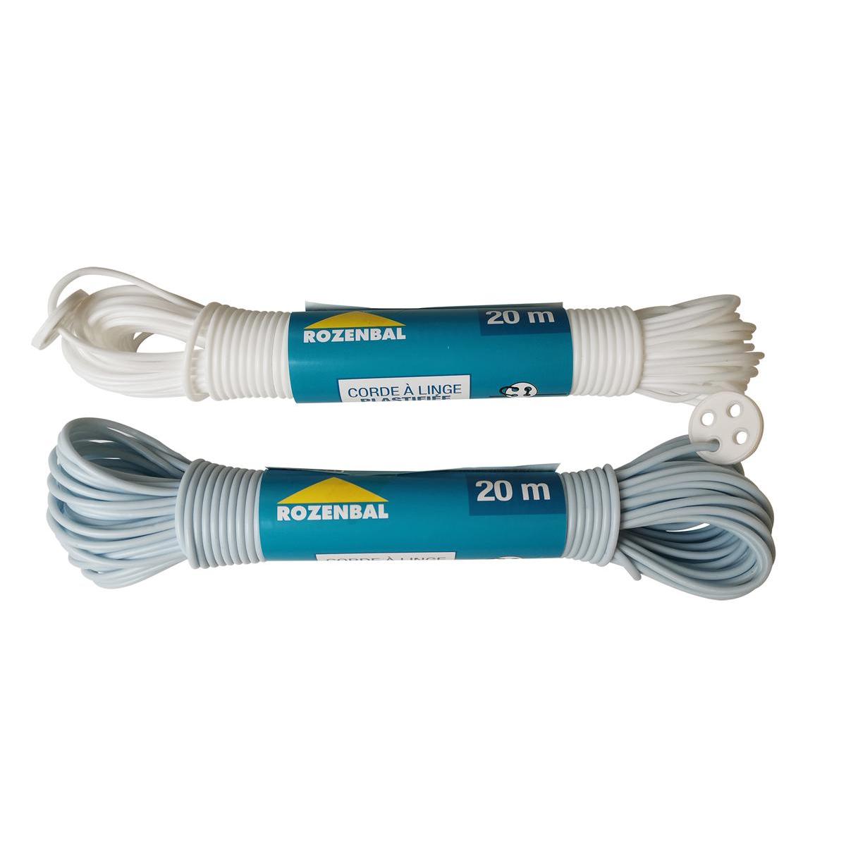 Corde à linge en plastique - 20 M