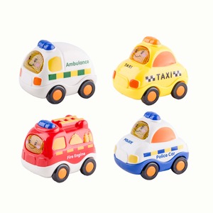 Lot de 4 voitures premier âge - 27 x 22 x 7 cm - Multicolore