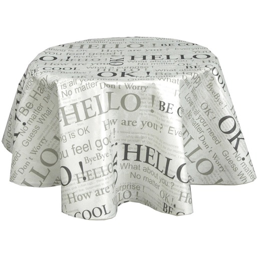 Nappe En Toile Ciree Feeling Ronde 150 Cm Multicolore Toile Ciree La Foir Fouille
