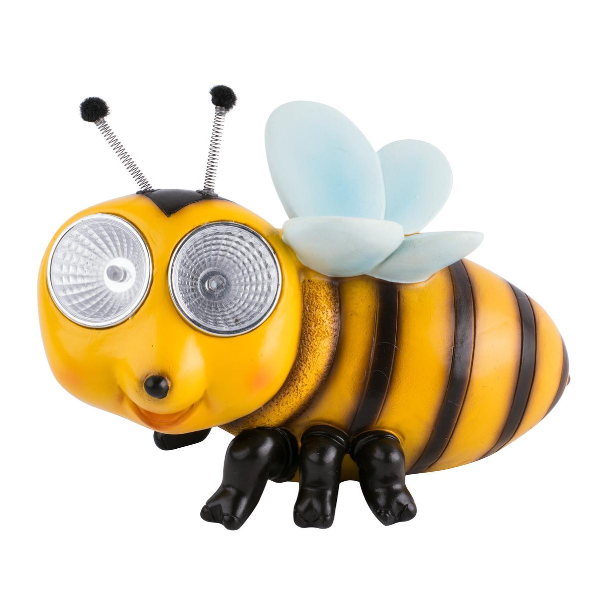 Abeille solaire à LED - H 13 cm Abeille solaire à LED - H 13 cm