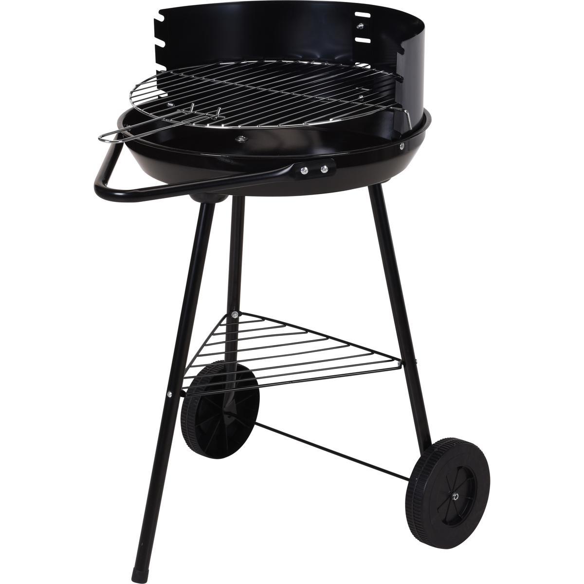 Barbecue à charbon - ø 51.5 x 45 x H 70 cm - Noir