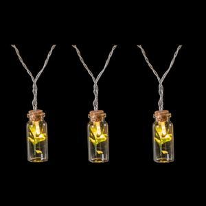 Guirlande électrique jarres 10 LED - 1.5 m - Blanc chaud