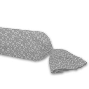 Taie de traversin - 85 x L 185 cm - Gris et blanc