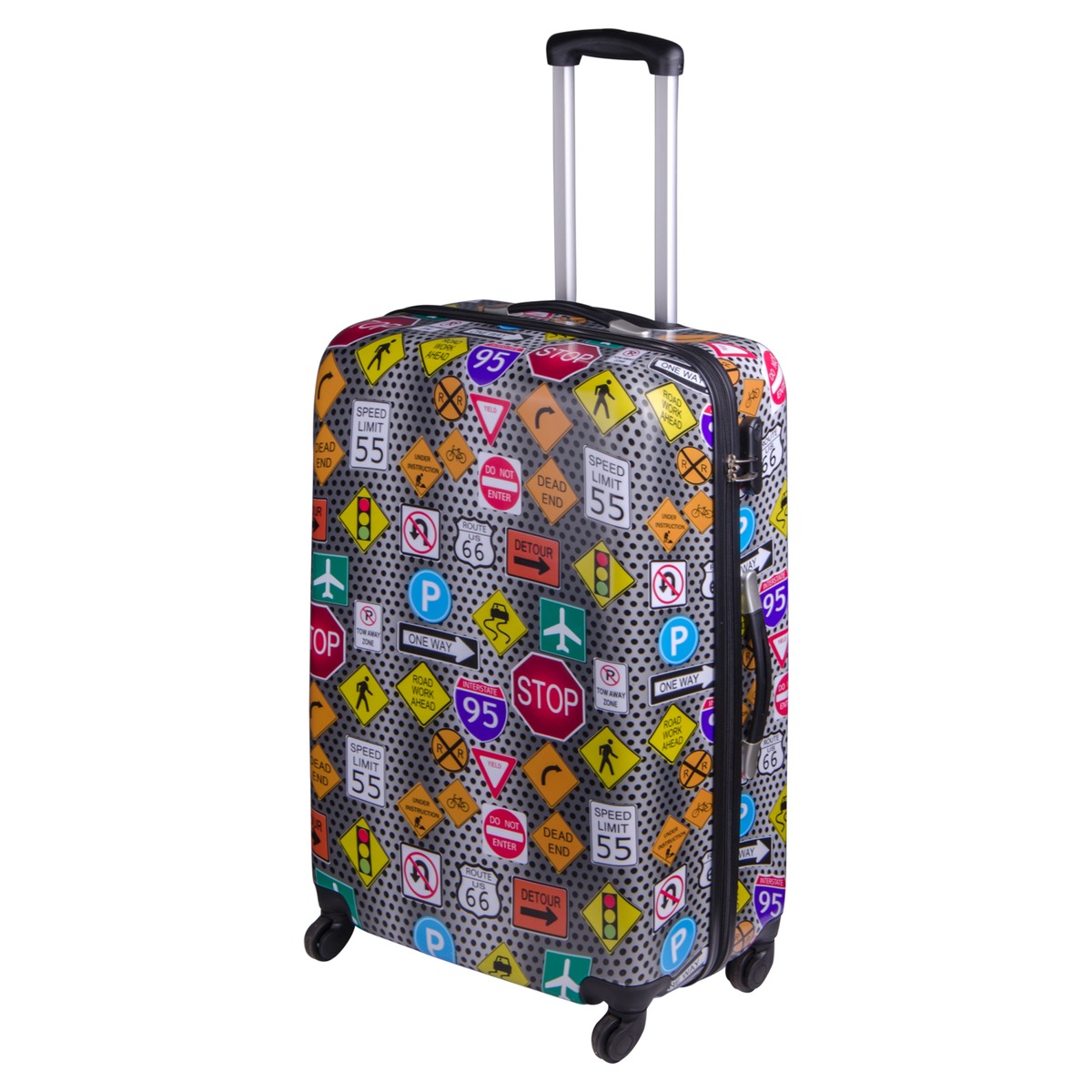 Valise à roulettes Globe Trotteur - 59 cm - Multicolore