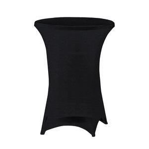 Housse pour mange-debout Party - ø 81 x H 110 cm - Différents coloris - Noir
