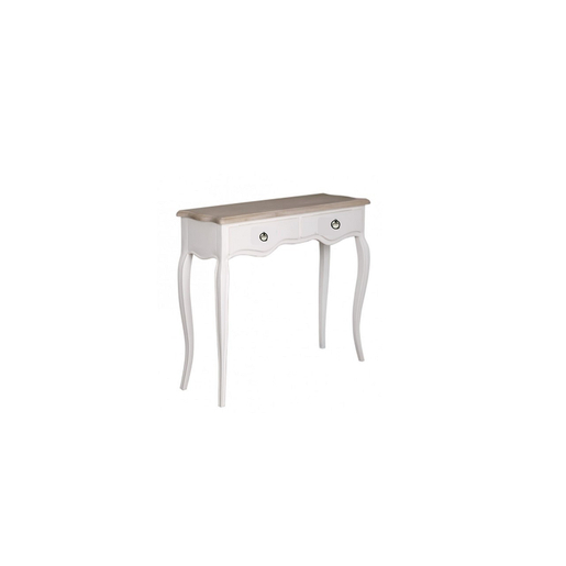 Console Astrid 67 X 34 X H 79 Cm Blanc Marron Meubles De
