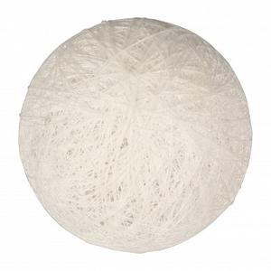 Boule tissu - ø 6 cm - Blanc