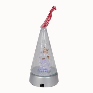 Suspension cône déco Noël led - 6,5 x 13 cm -Différents modèles