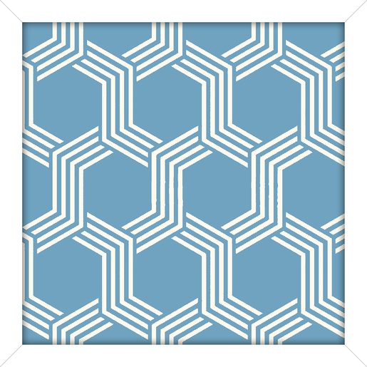 cadre image scandinave blanc bleu marron - images encadrées | la