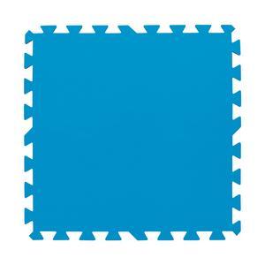 8 tapis de sol pour piscine - Polyéthylène - 50 x 50 cm - Bleu