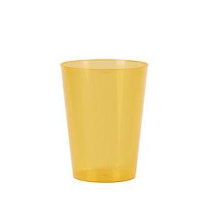 Lot de 8 verres - plastique - 30 cl - Orange mandarine