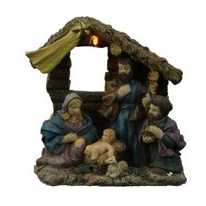 CRECHE RESINE LED 5 SANTONS