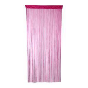 Rideau fils - Polyester - 120 x 240 cm - Rose framboise