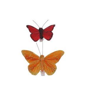 2 pinces à rideaux Bahamas - Rouge, orange