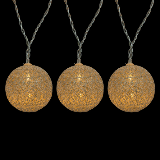 Guirlande Electrique 10 Boules Led Blanc Guirlandes Lumineuses