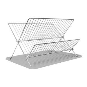 Egouttoir Vaisselle Plateau Acier Blanc Materiel De Cuisine