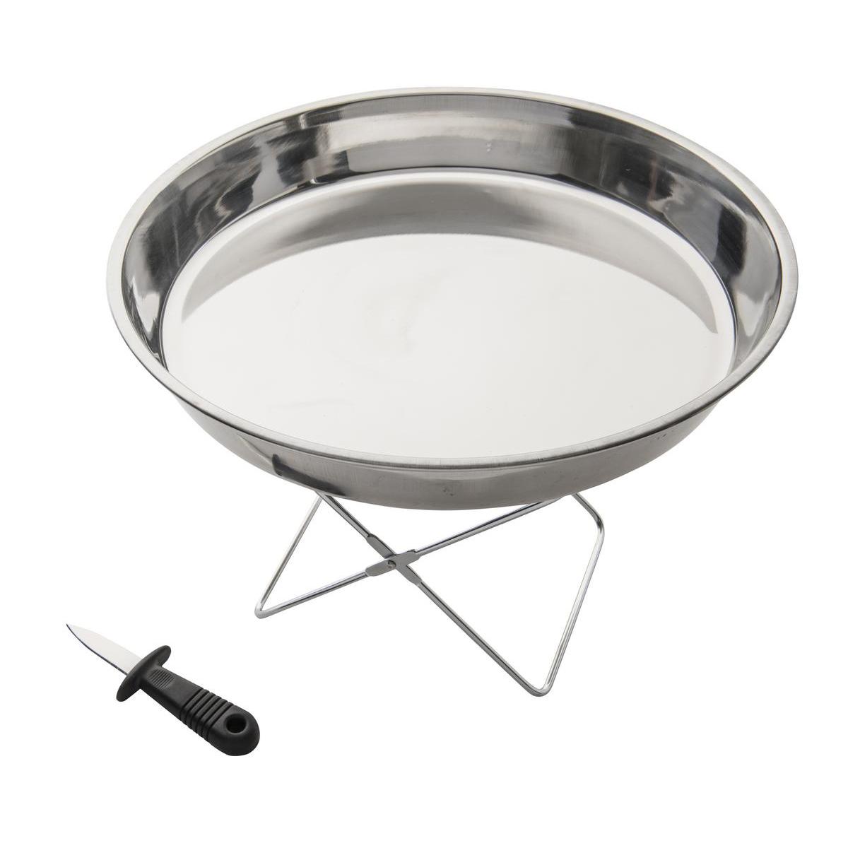 Coffret fruits de mer - Inox - Ø 38 cm - Gris