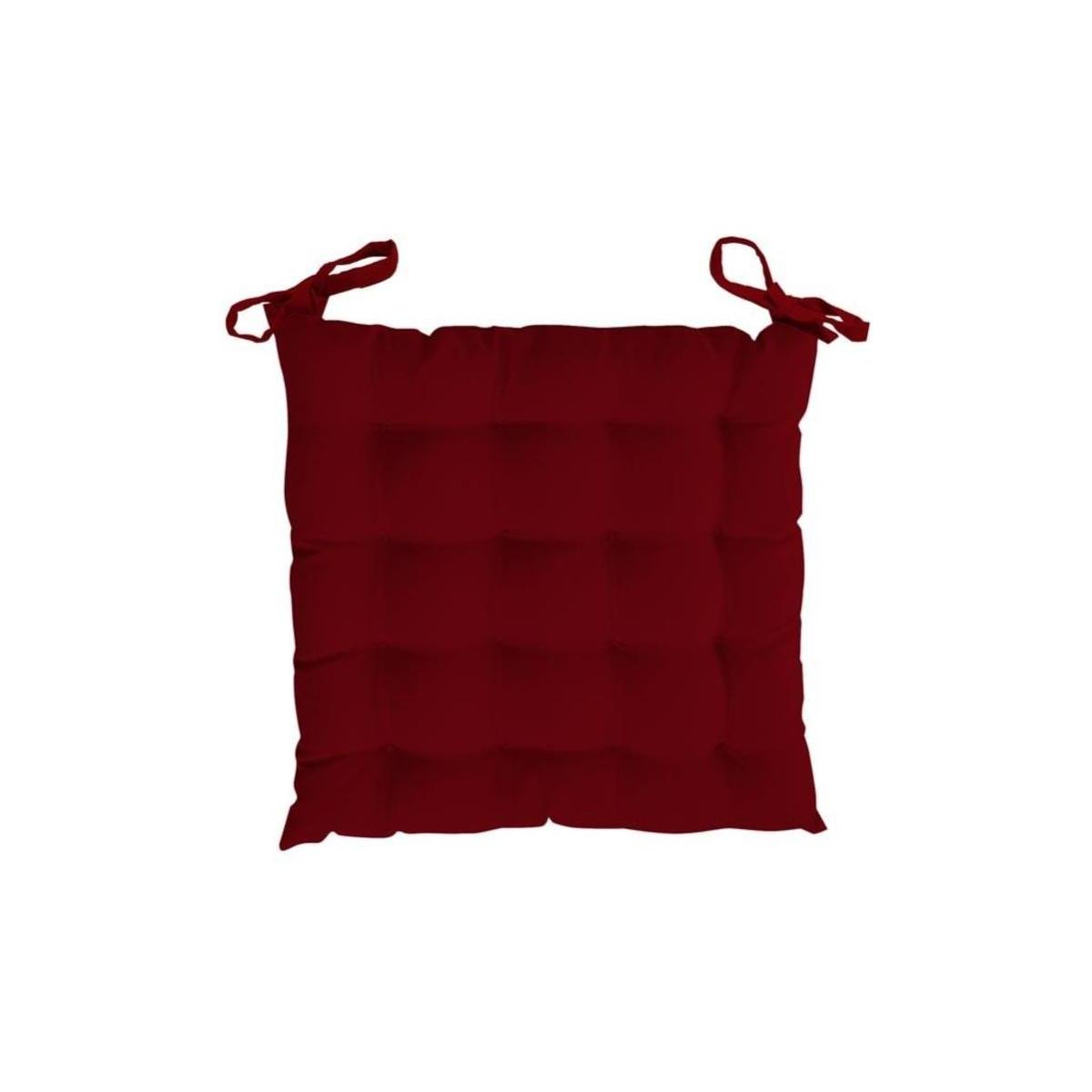 Galette de chaise capitonnée Alix - 40 x 40 cm - Différents modèles - Rouge Galette de chaise capitonnée Alix - 40 x 40 cm - Différents modèles - Rouge