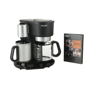 Cafetière et cappuccino Krups - 1450 W - 30 x 24,5 x 32 cm - Noir