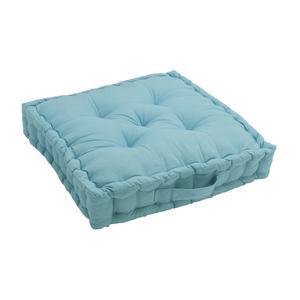 Coussin de sol - 50 x 50 x H 10 cm - Bleu