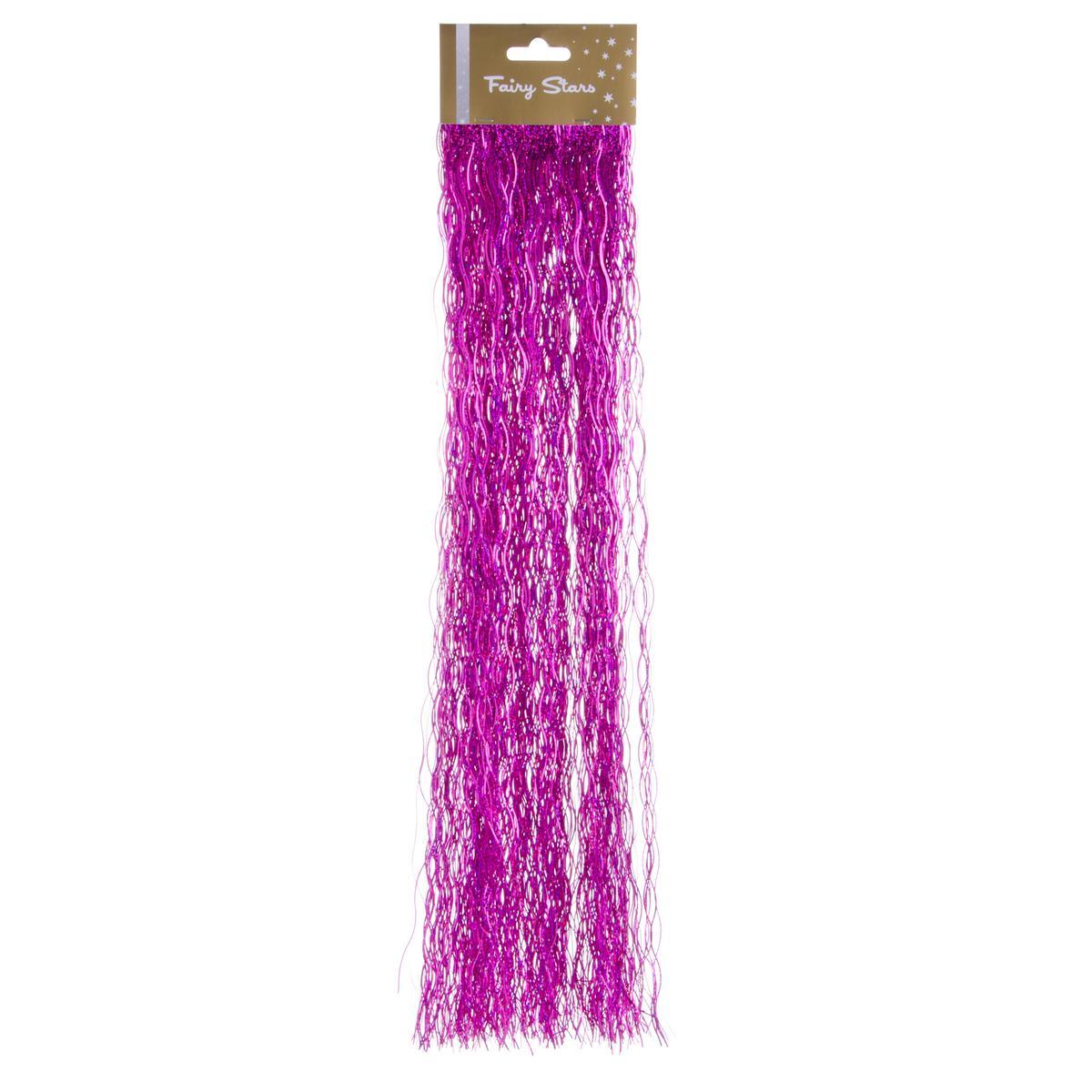Lot de 500 lamettas laser vague - Longueur 50 cm - Rose Lot de 500 lamettas laser vague - Longueur 50 cm - Rose