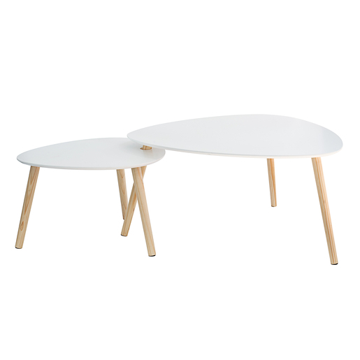 Table Gigogne Ovale Blanc Meubles De Salon La Foir Fouille