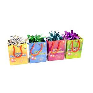 Poids pour ballon Joyeux Anniversaire pop - 7 x 14 x 5.5 cm - Multicolore