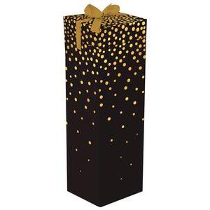 Boîte cadeau format bouteille - 11 x 11 x 39 cm
