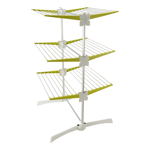 Sechoir A Linge Aluminium Plastique Vert Sechoirs Et Pinces A Linge La Foir Fouille