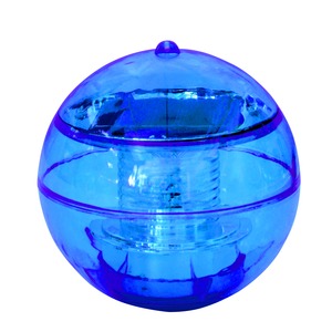 Boule solaire flottante Led - Diamètre 12 cm - Bleu