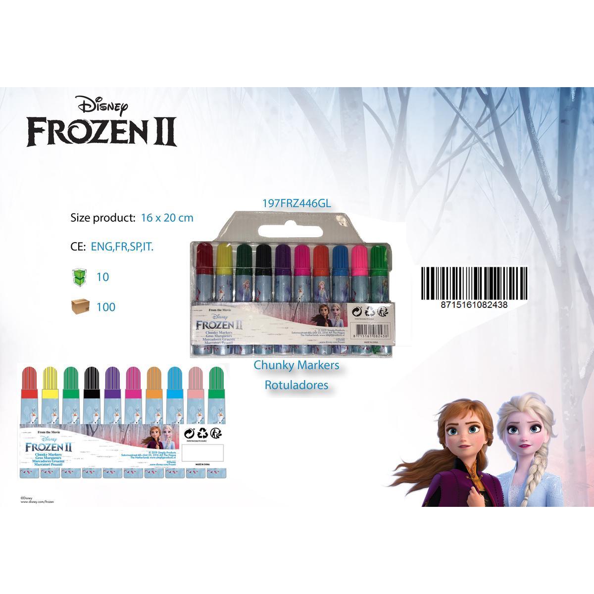 Feutres à pointe douce La Reine des Neiges