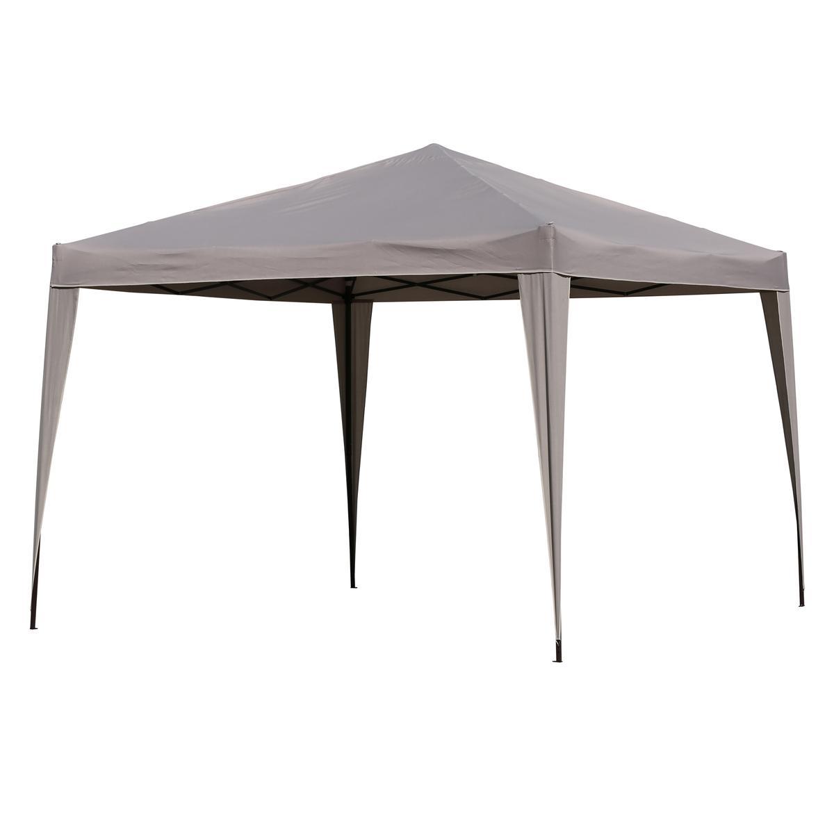 Tonnelle Pollux - 3 x 2.6 x 3 m - Marron taupe - MOOREA Tonnelle Pollux - 3 x 2.6 x 3 m - Marron taupe - MOOREA