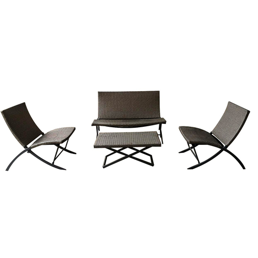 Salon Palerme Gris Moorea Mobilier De Jardin La Foir Fouille