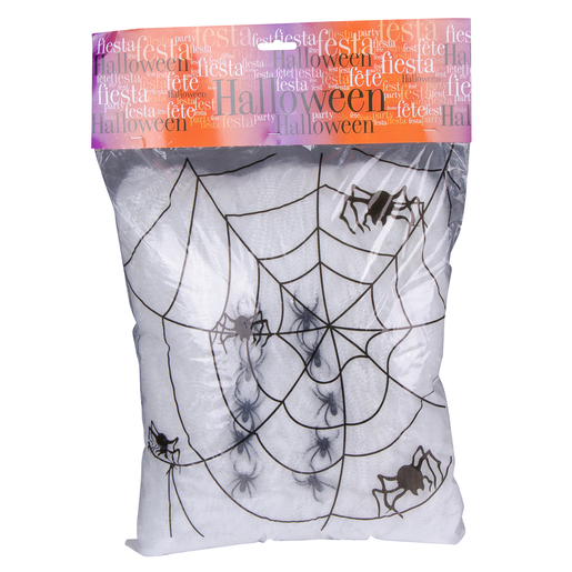 Toile D Araignee Noir Et Blanc Decoration Halloween La Foir