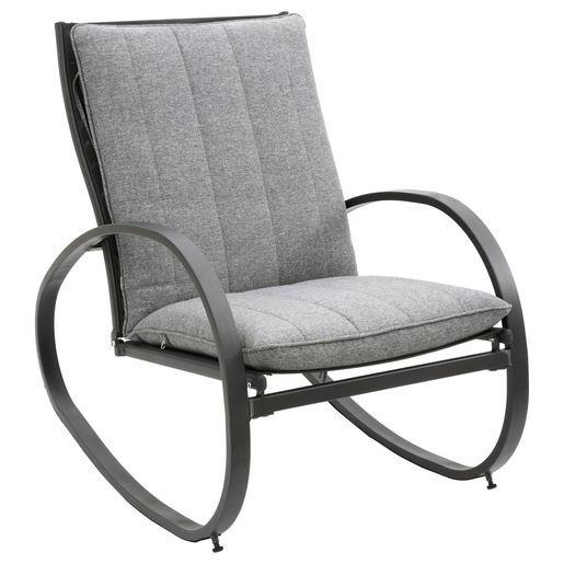 Fauteuil A Bascule Nevada Gris Hesperide Mobilier De Jardin