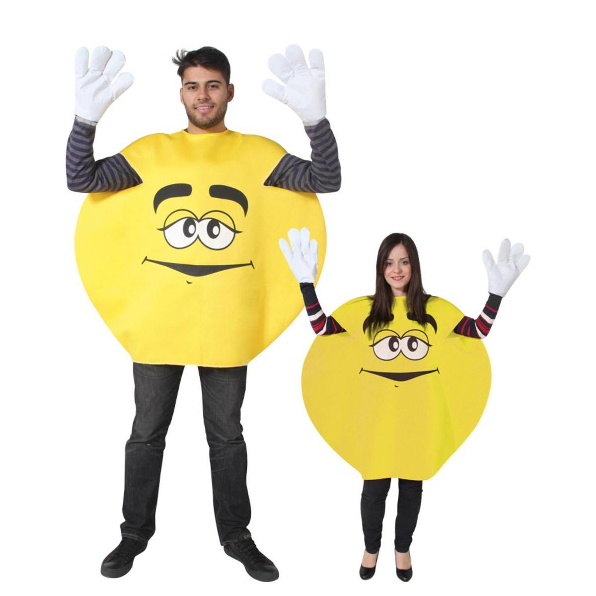 Costume bonbon - Taille adulte unique - L 48 x H 9 x l 30 cm - Jaune - PTIT CLOWN