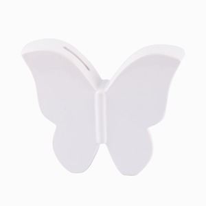 Papillon tirelire - 16,5 x 4,5 x H 14 cm - Différents coloris