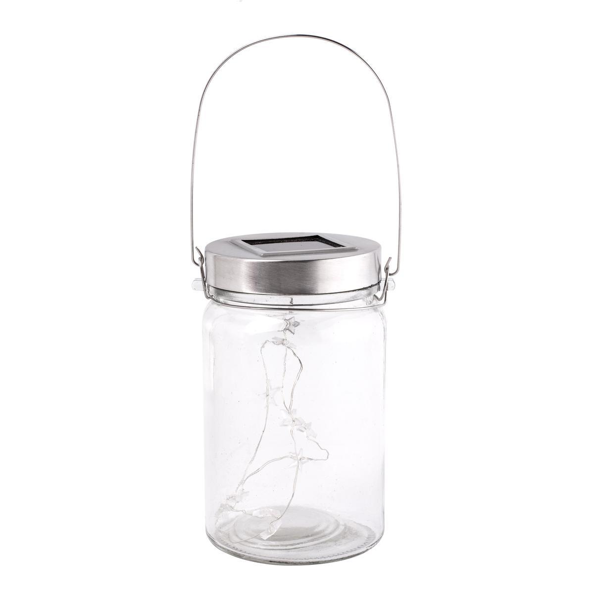 Bocal déco solaire - H 14 cm Bocal déco solaire - H 14 cm